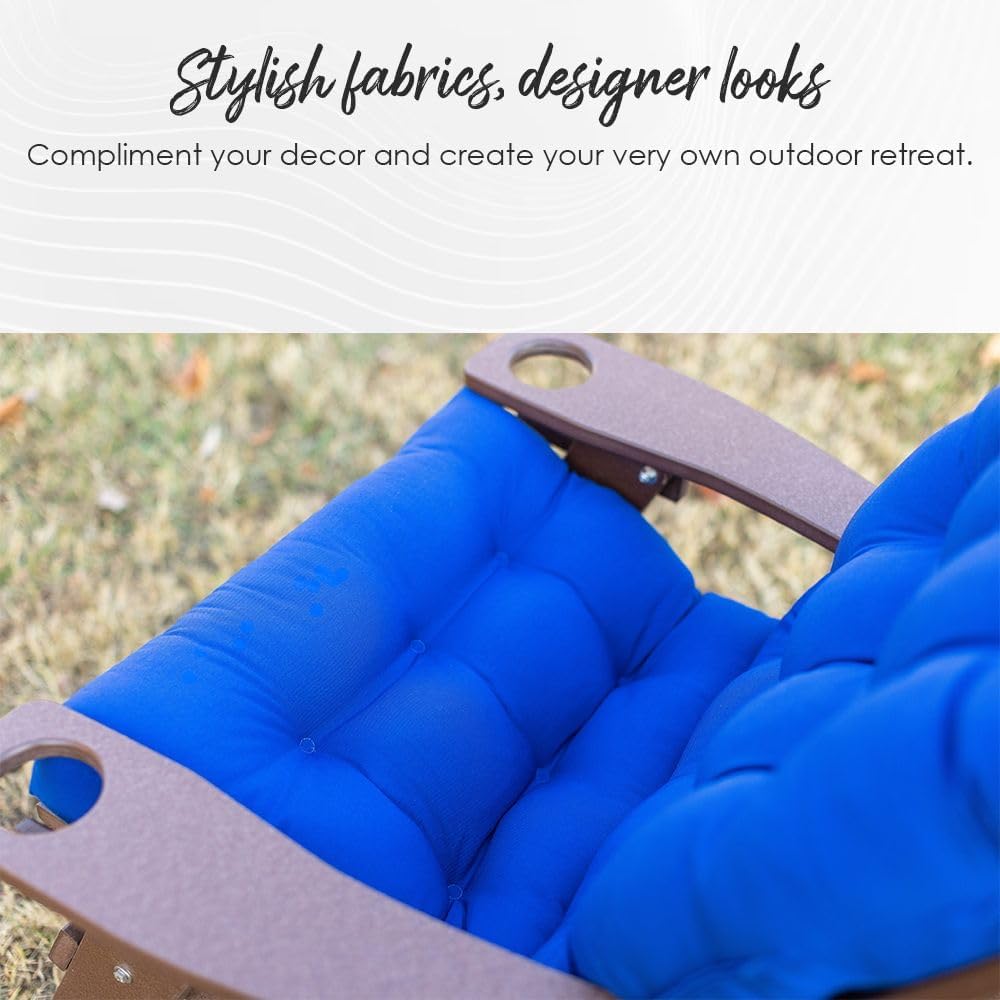 Foam Adirondack Chair Cushion | 48" x 20" x 2" | All-Weather Spun Fabric | Water and Fade-Resistant | Outdoor Cushion