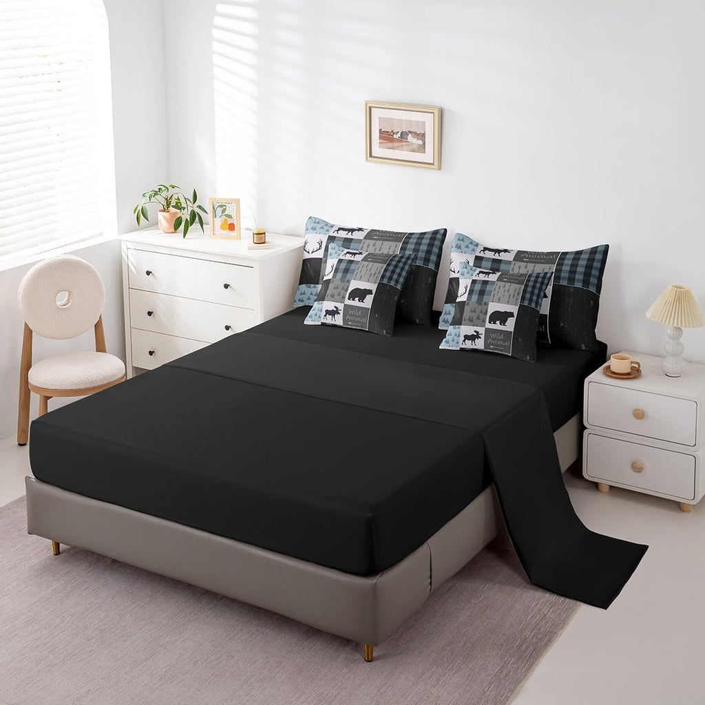 Bear Wild Animal Comforter Set Bed in a Bag