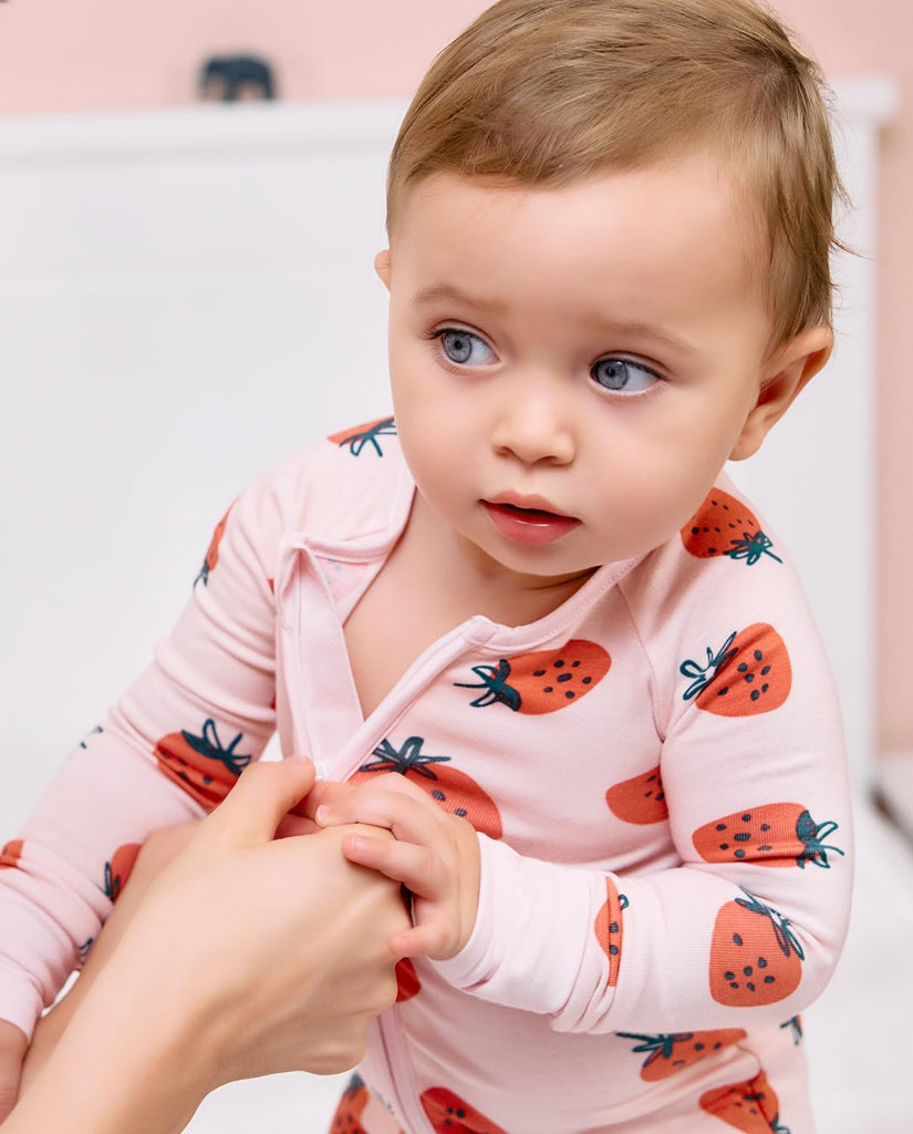 Viscose Derived from Bamboo Baby Footie Pajamas Convertible Sleeper for Baby Girl Zipper Onesie