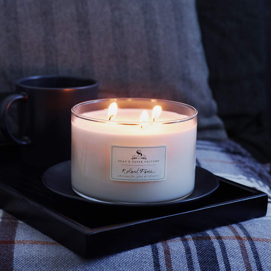 Roland Pine 18 oz Three-Wick Soy Candle