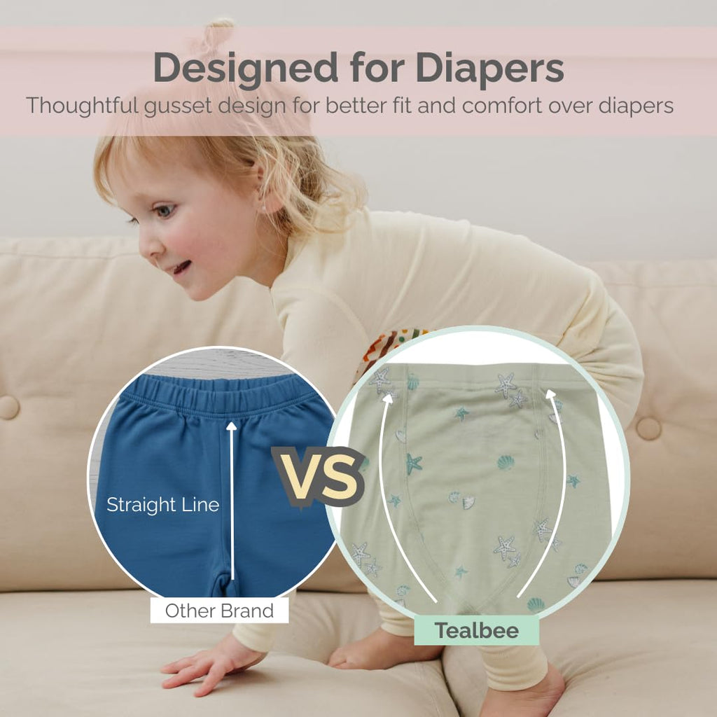 Toddler Pajamas, Modal 2 Piece Long Sleeve, Boys Girls