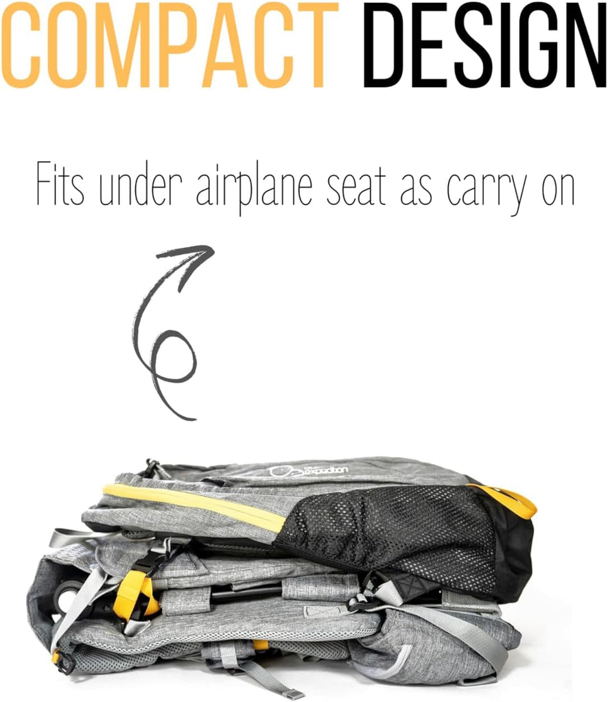 OE Shoulder Hiking Carrier For Child and Toddler 1- 4 years old with Detachable Backpack and Sunshade, Foldable