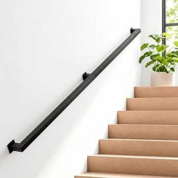 7FT Handrail Wall Mounted, 500LB Heavy-Duty Stair Railing
