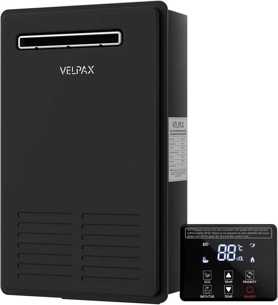 Natural Gas Tankless Water Heater, 5.26GPM 20L Outdoor