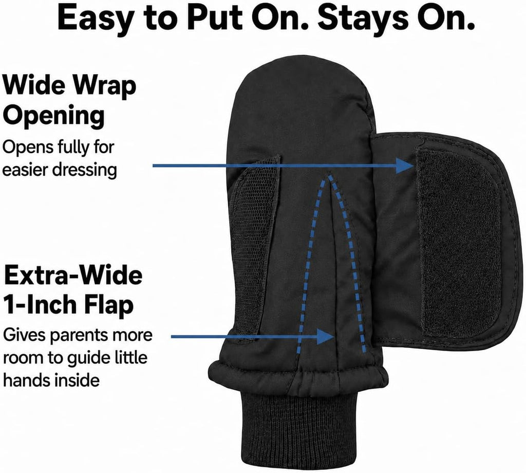 Kids Waterproof Snow Mittens Cold Weather Thinsulate Insulated