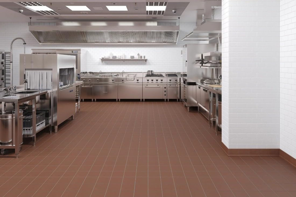 6x6 Colonial Red Quarry Cove Base Tile, Matte Non-Slip Ceramic for Sanitary Wall-to-Floor Edge, Indoor & Outdoor