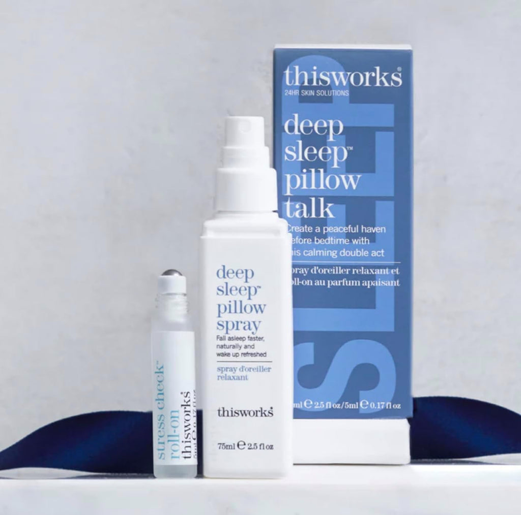 Deep Sleep Pillow Talk Set - Pillow Spray & Stress Check Roll-On