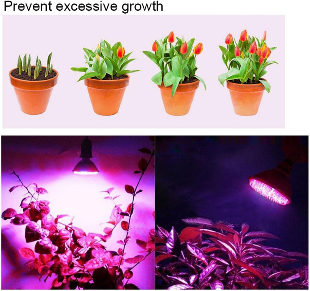 Grow Light Bulb, Full Spectrum 7W Grow Lamp (50 Watt Equiv),E26 Base Perfect for Seeding and Growing of Indoor