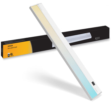 48inch 26w 1720lm Hardwired Under Cabinet Lights, 5CCT 2700K-5000K, CRI 92+, R9 90+, UGR Lower Than 16, LED Dimmable