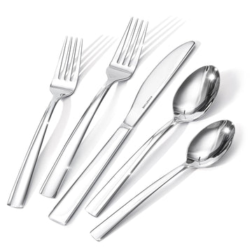 Silverware Set for 8, 40 Piece 18/10 Stainless Steel Flatware Set, Mirror Polished Cutlery Set with Knives Forks