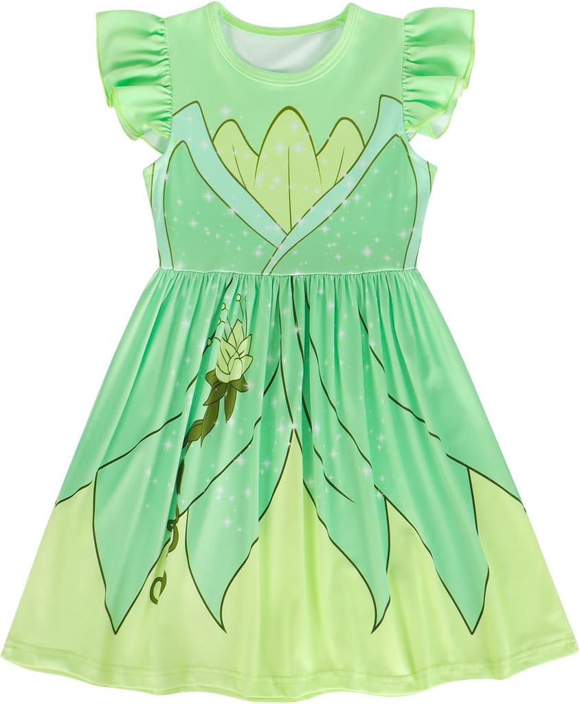 Princess Dress Girl A-line Casual Dresses Toddler Twirl Skater Dress