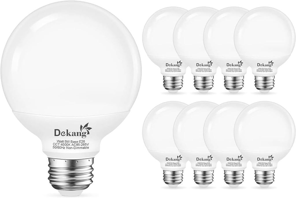 8 Pack LED Vanity Light Bulbs 4000K Natural Daylight