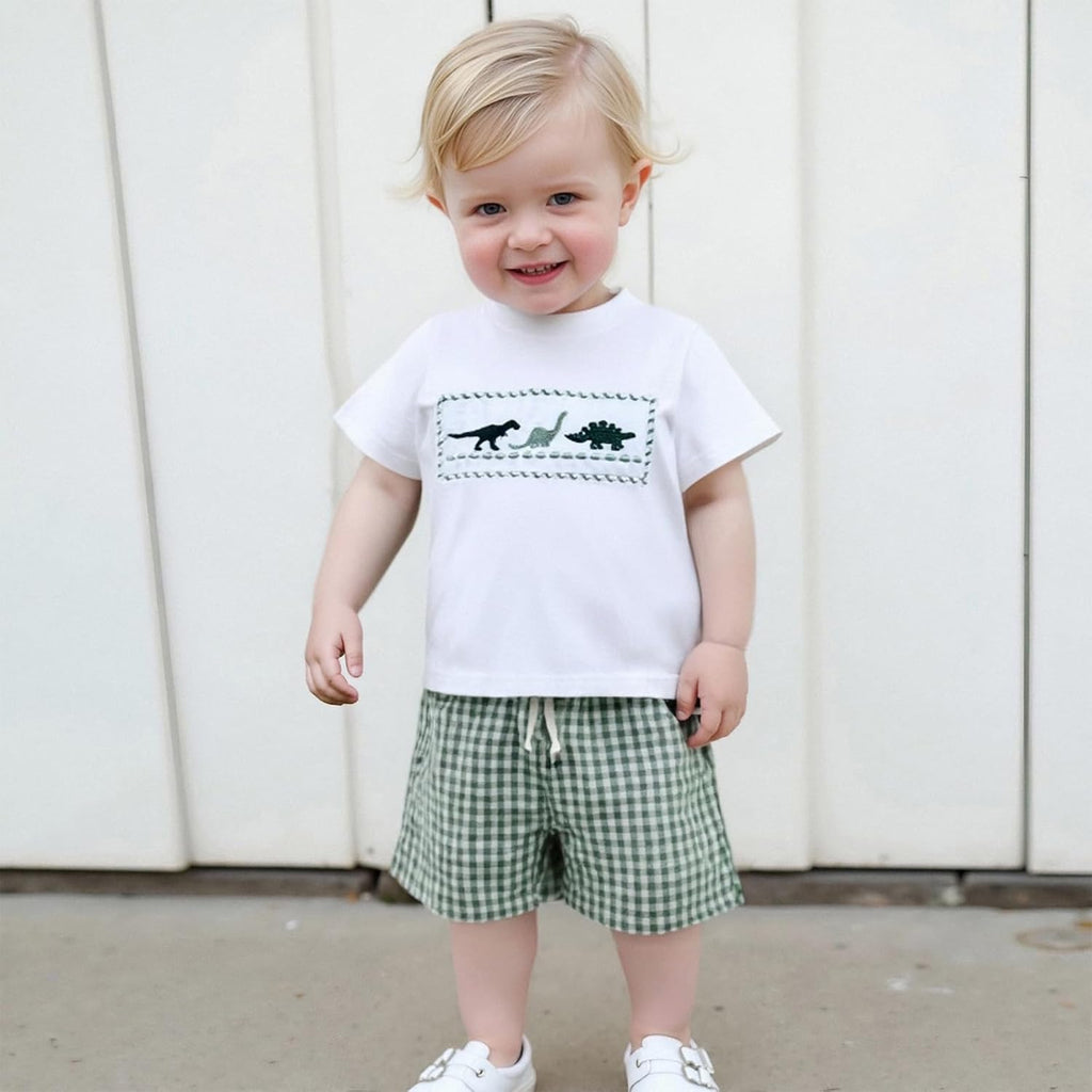 Toddler Baby Boy Clothes Animal Print T-Shirt Shorts Set Outfit