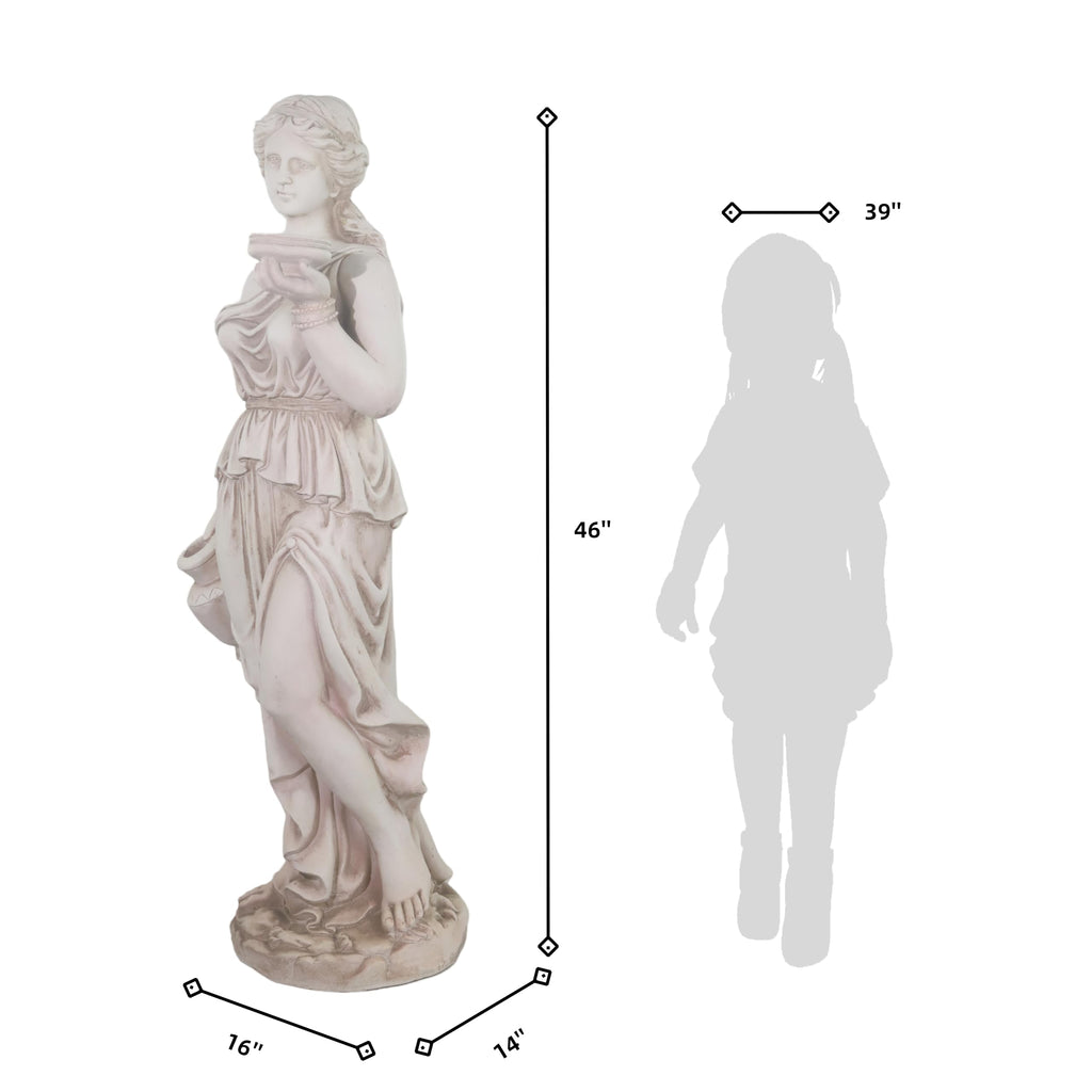 46'' High Large Nymph Statue Goddess Hebe Garden Sculpture