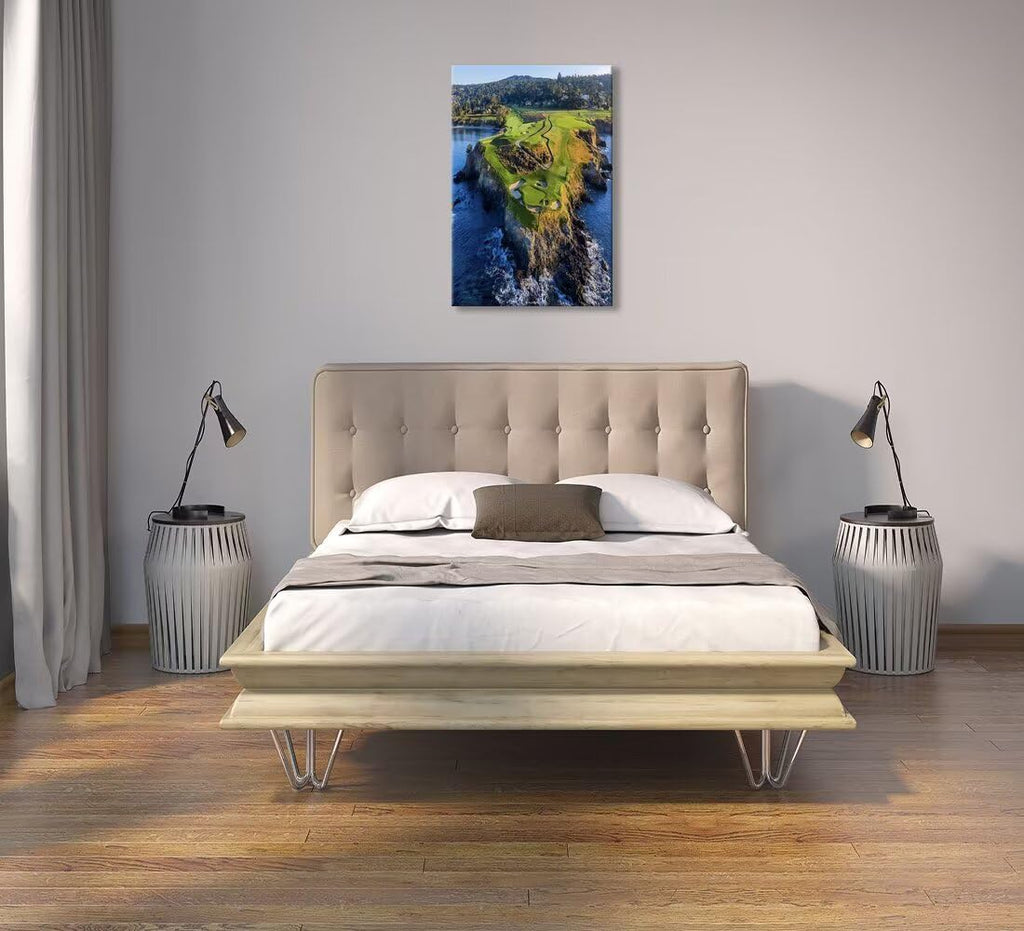 Pebble Beach Golf Course Canvas Wall Art Bedroom Bathroom Home Decorations Sports Landscape Office Room Decor Golf