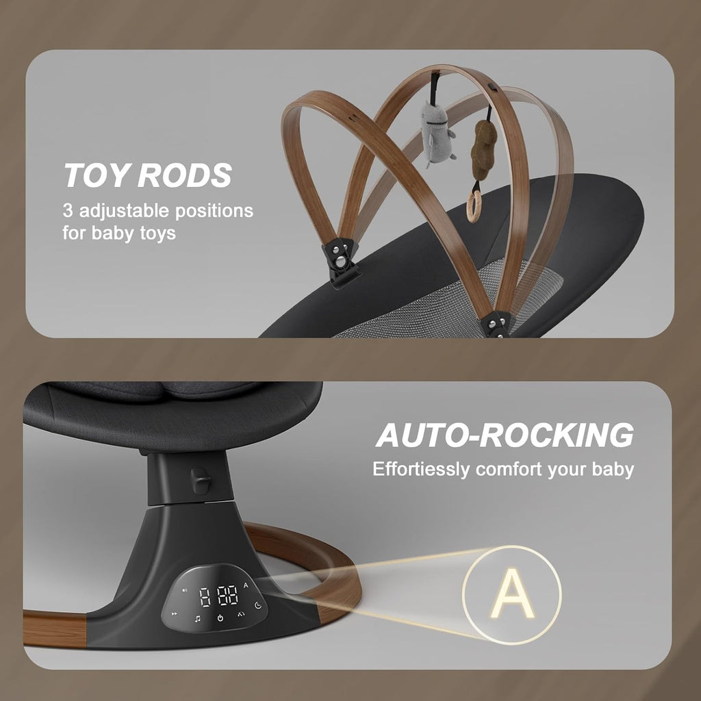 Baby Swings for Infants, Bluetooth Infant Swing with Music Speaker