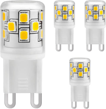 2.5w LED T4 Bulb G9 Base 3000k (4-Pack)