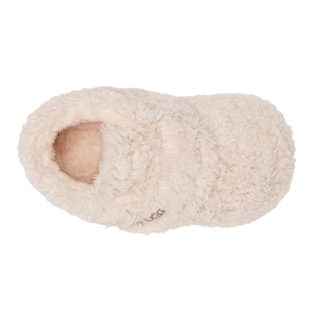 Unisex-Baby Bixbee Boot, Natural Curly Faux Fur, 0/1