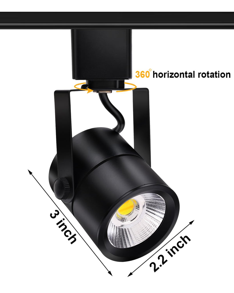 12 Pack LED Track Lighting Heads with Remote, 2700K-6500K Stepless Color Dimming H Type Track Light Fixtures, 10W