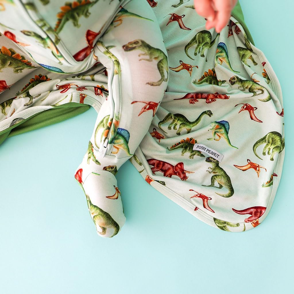 Baby Boy Footie Pajamas - Soft Viscose Made from Bamboo 2 Way Zipper Sleepers & Onesies with Non-Slip Grips
