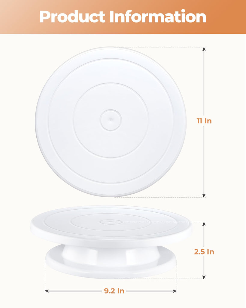 Cake Stand Turntable for Party, Base Giratoria para Pastele