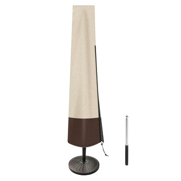 Patio Outdoor with Rod Waterproof Durable 600D Polyester Fabric Patio Parasol for 7 ft to 11 ft Outdoor Umbrella