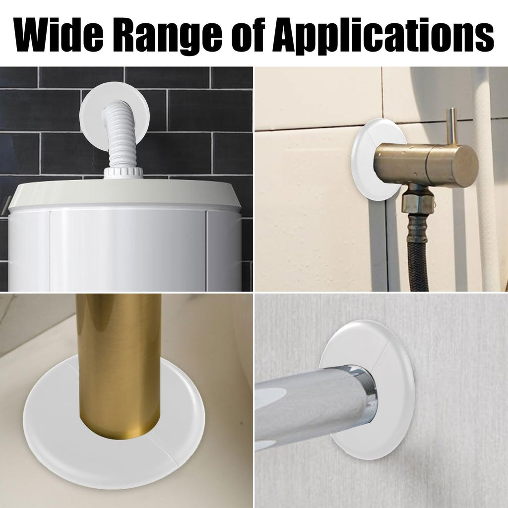2pcs Wall Split Flange, Self-Adhesive Escutcheon Plate for 17mm Water Pipe