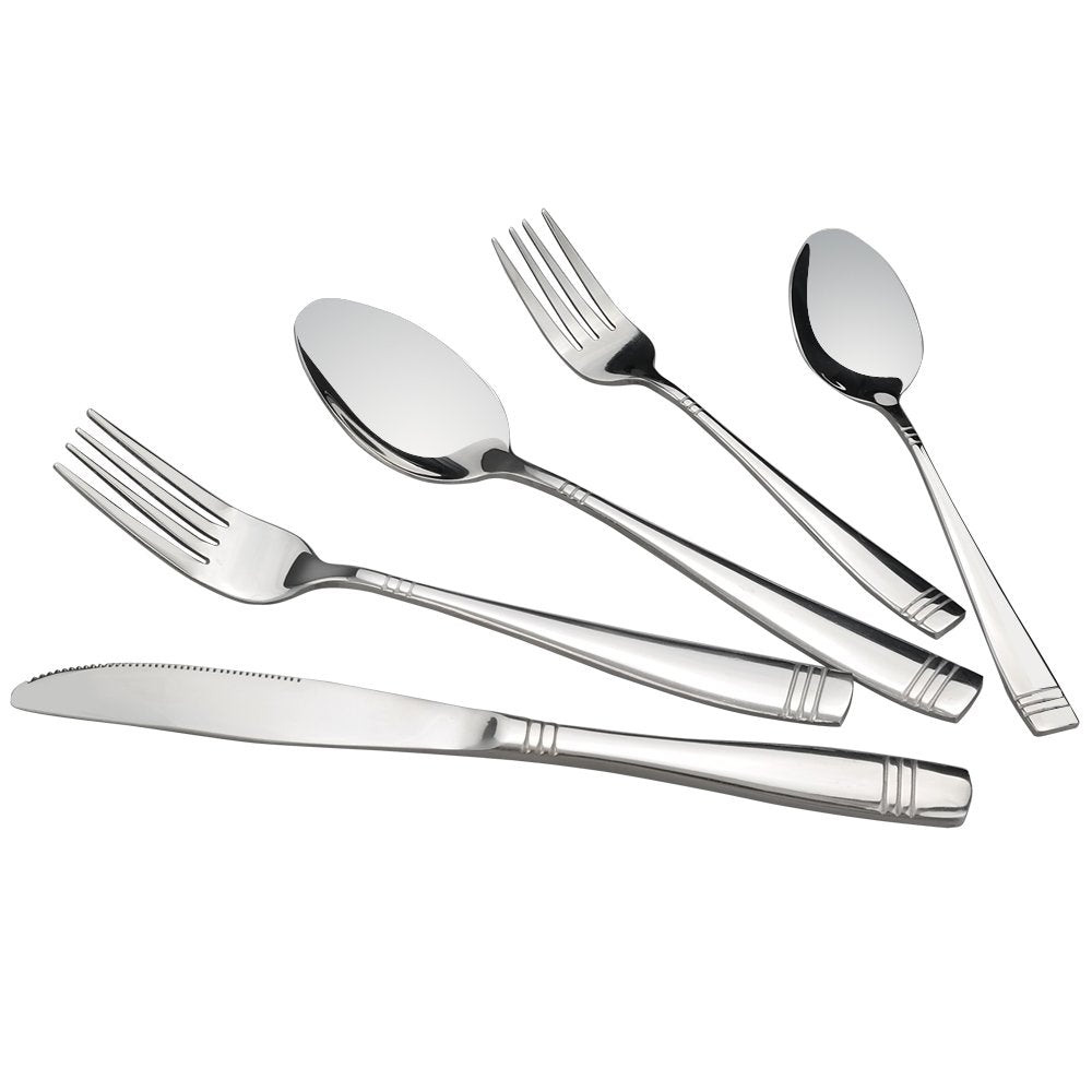80-Piece Flatware Set Stainless Steel, Service for 16