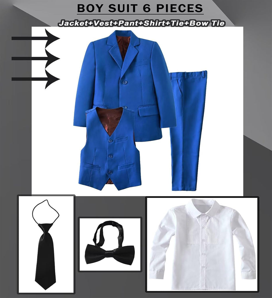 Boys Suit Set Slim Fit Kids Formal Suits Tux Prom Suits for Boy Teen Outfit