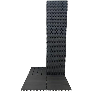 60 sq. ft Plastic Interlocking Deck Tiles, 60 PCS Patio Deck Tiles, 12"x12" Waterproof Outdoor Flooring All Weather