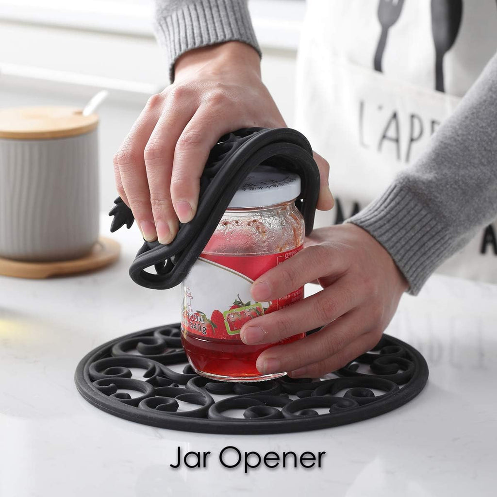 Silicone Trivet for Hot Dishes, Hot Pot and Pads - Protect Countertop from Hot Pot and Pans Coming Out from the Oven - Set of 3