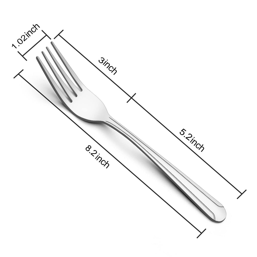 20% OFF 36-Piece Dinner Fork Set, 8.2-Inch Stainless Steel Silverware, Mirror Polished, Dishwasher Safe, or Restaurant