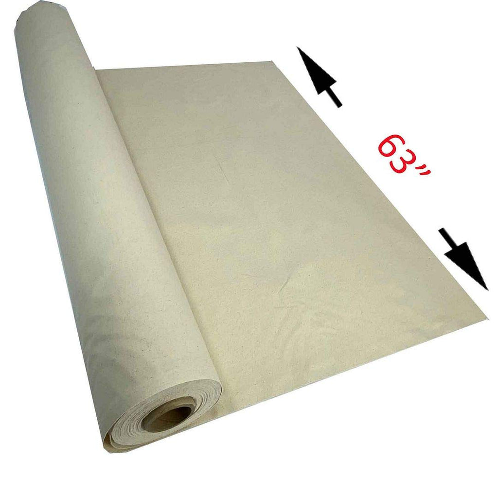 100% Cotton Muslin Fabric, Textile Unbleached, Draping Fabric Wide: 63 inch Natural 10 Yards (5.25 Feet x 30 Feet)(63"