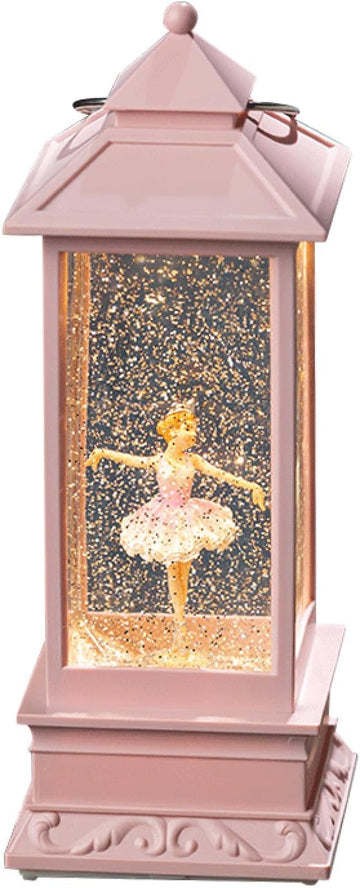 Ballerina Christmas Snow Globes Lantern, Shatterproof 10 Songs Music Box