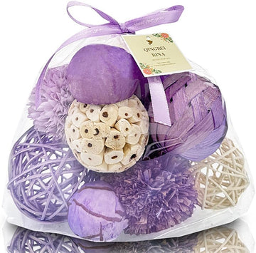 Decorative Balls for Bowls, Bowl Vase Filler, Lilac Purple