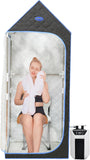 Portable Sauna Box for Home Spa Full Body, Personal Steam Sauna Tent Sauna Room with 3L 110V 1000W Steamer