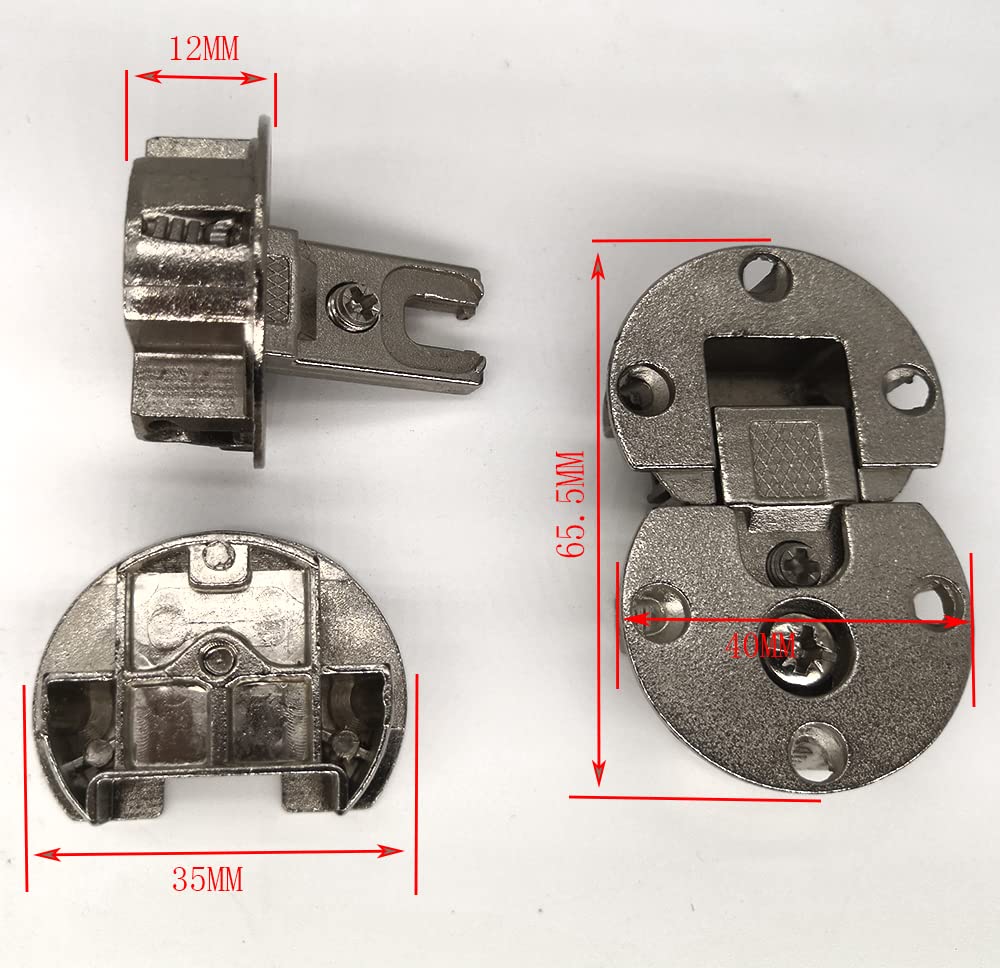 2 Pieces)-90 Degree Page Turning axis Adjustable Cabinet Door Concealed Hinge Special Table Drop Down Hinge Flush