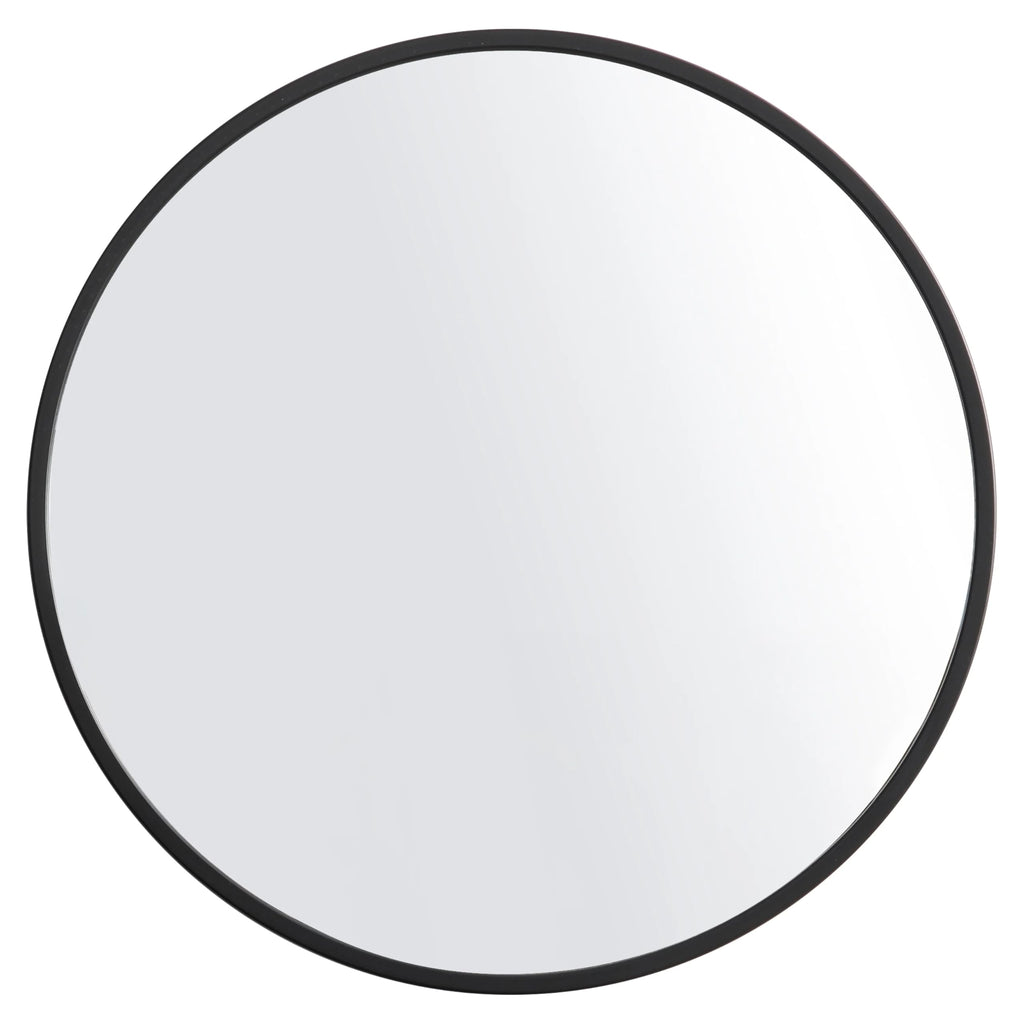 Circle Mirror Set, 3-Piece Small Round Mirrors, 10 Inch, Black, Plastic Frame, Glass Mirror, Easy Installation