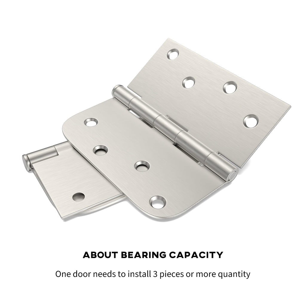 24 Pack Door Hinges Satin Nickel 4 inch Interior Door Hinges