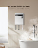 Electric Tankless Water Heater 27kW 240V, Instant Hot Water, Self-modulating Technology