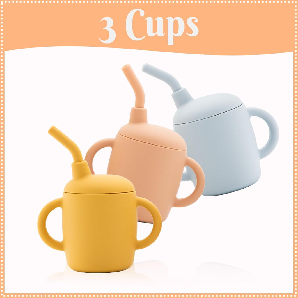 Feeding Set 21 Pcs, Baby Led Weaning Supplies, Baby Feeding Supplies Set BPA Free, Essentials for Newborn Gift Mixed