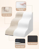 Dog Stairs for Small Dogs,3 Step Dog Ramp for Couch and Bed,Pet Stairs with Non-Slip Bottom for Old Cats,Indoor Pet
