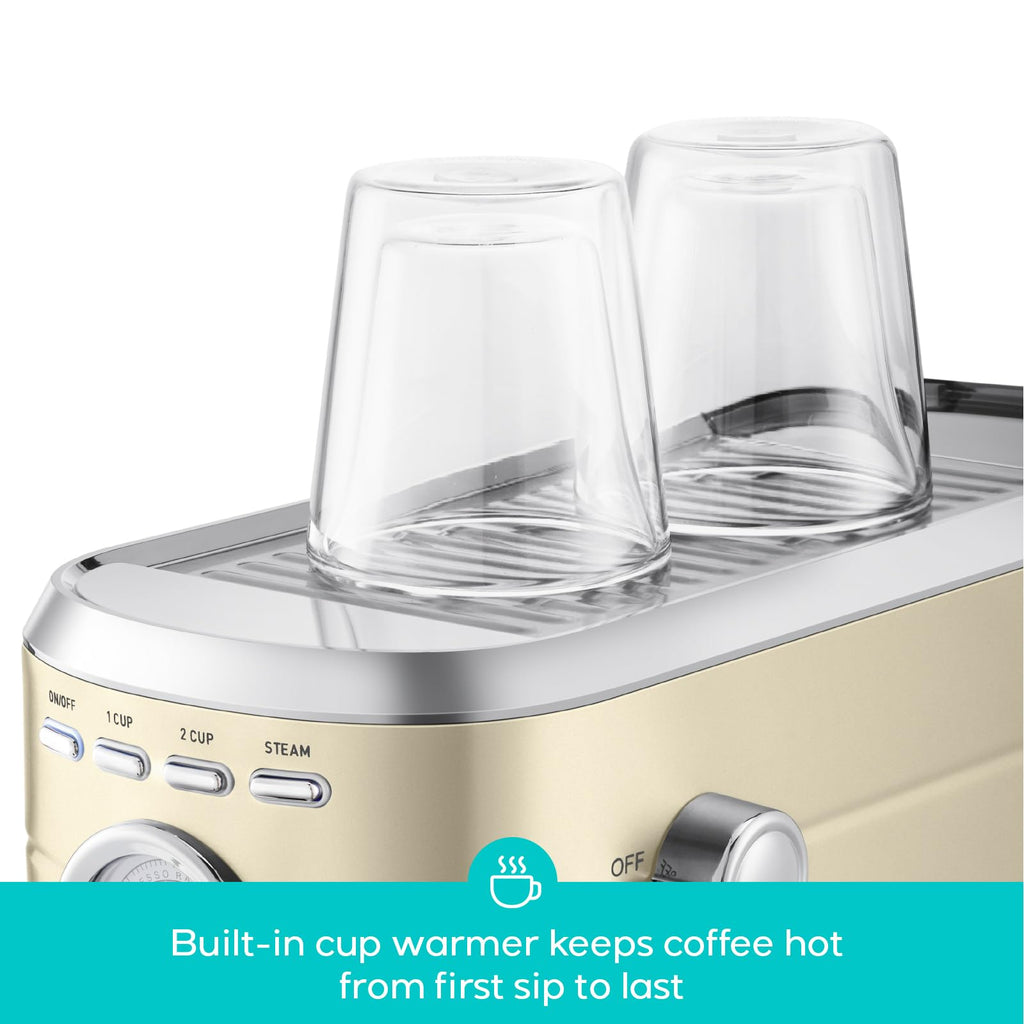 Espresso Maker, Compact Espresso Machine with Milk Frother