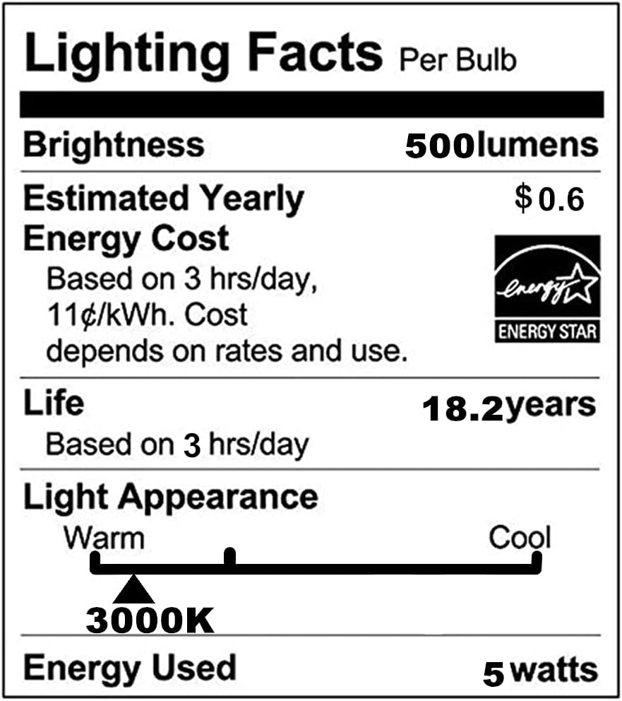 GU10 LED 5W Bulbs MR16 GU10 Base 5W(Equivalent to 50W Halogen Bulbs Replacement) Warm White 3000K LED Corn Bulbs