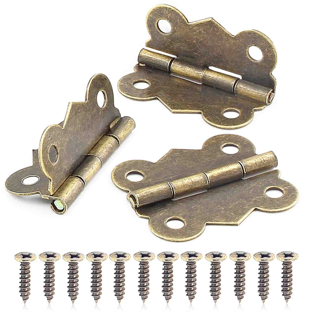 Antique Brass Butterfly Hinge, 1 inch, 40PCS