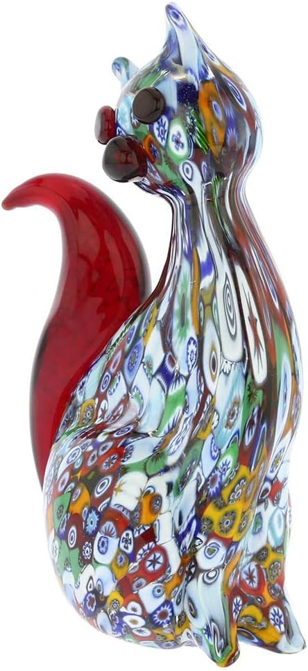 Millefiori Cat Sculpture