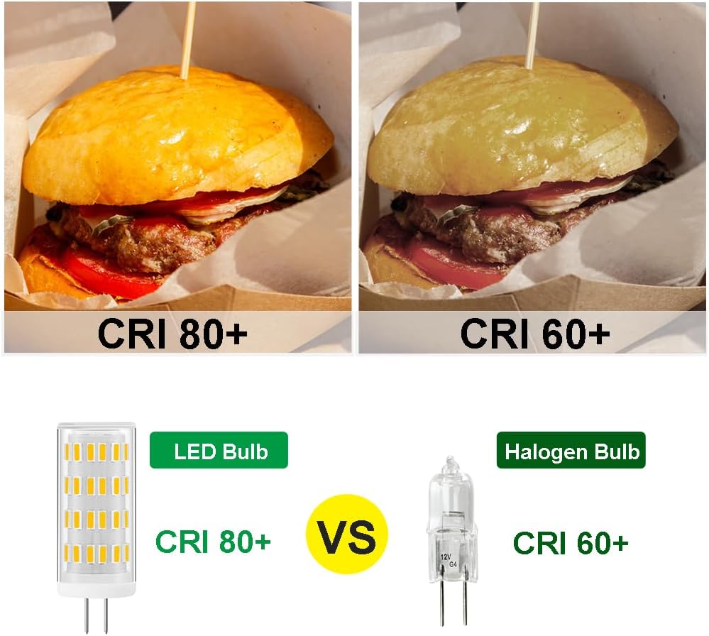 G4 LED Bulb 5W, 12V-24V 40W G4 Halogen Equivalent, Warm White 3000K, Non-Dimmable JC Type Bi-Pin Base Landscape