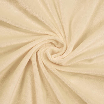 Taupe Minky Fabric by the Yard, 65" Wide, 2 Yards