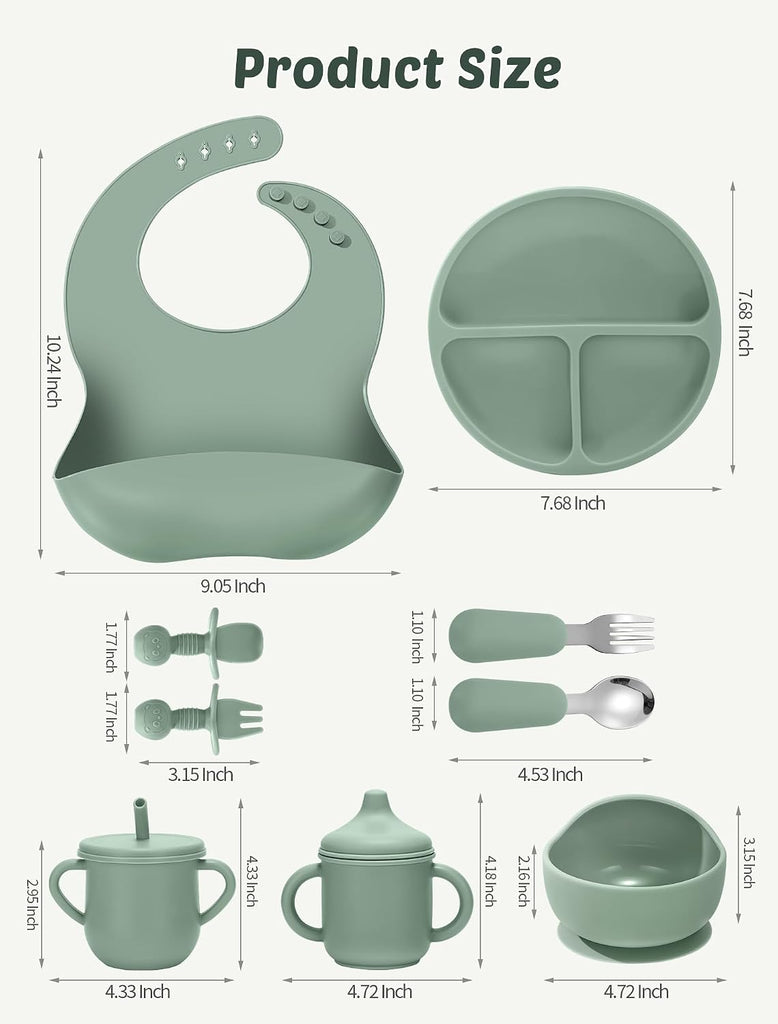 Feeding Set, 18PCS Baby Led Weaning Supplies