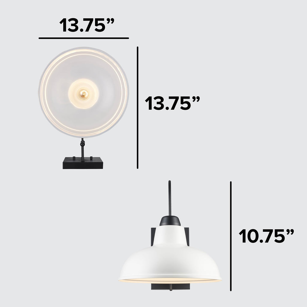 Hamilton Hawthorne Outdoor Wall Lamp | Black Finish | 13.75 x 13.75 Inch Exterior Wall Sconce | Wet Rated | E26 Bulb